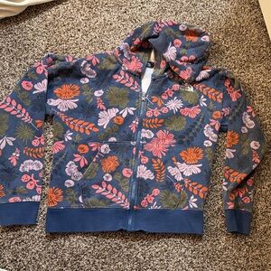 The North face Floral Patterned Hoodie kids size M/M 10/12